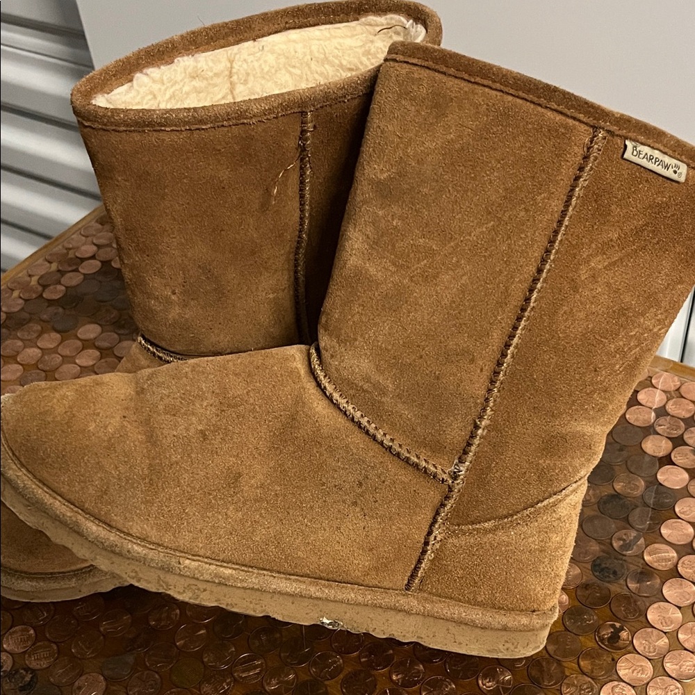 BearPaw Chestnut Suede Boots